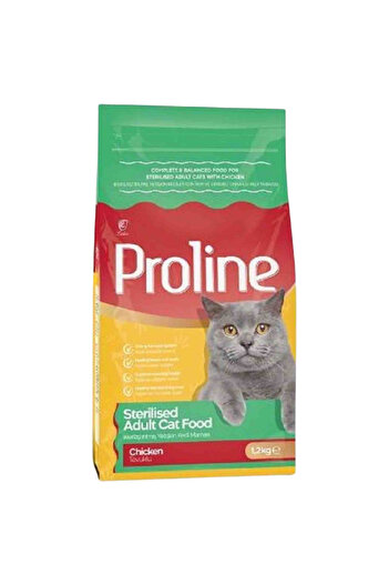 Pro Line Tavuklu Kısırlaştırılmış Kedi Maması 1,2kg - 4 Adet