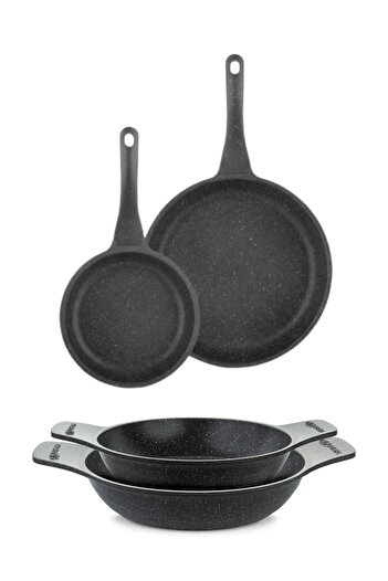 ThermoAD 20-22 cm Gray Pan and Hot Pot Set - 26 cm Pan