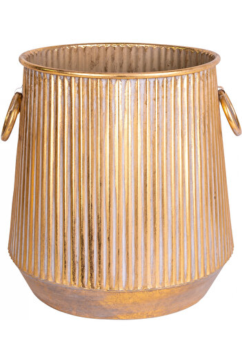 Herdekora Metal Saksı Kulplu 35,5*37 Cm.