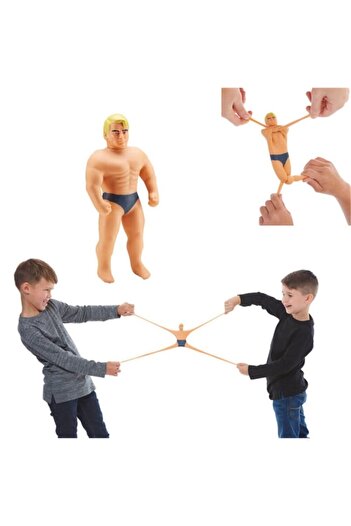Stretch Armstrong Lisanslı Mini Uzayan Lastik Adam 18 Cm