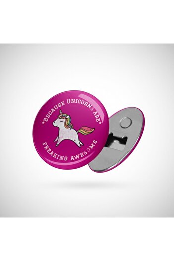 Fizello Pentru că unicornii sunt minunați, amuzant unicorn spus, iubitor de unicorn, idee Distressed Desi Opener