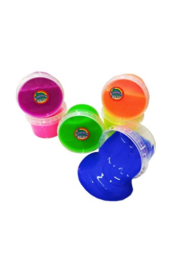 Limmy Slime Game Gel Round Box Polymer Slime Educational Game Set Set of 6