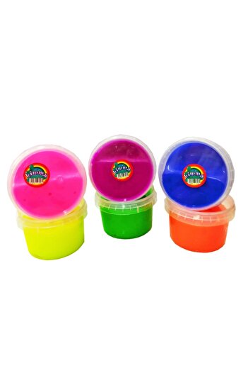 Limmy Slime Game Gel Round Box Polymer Slime Educational Game Set Set of 6