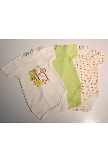 Albimini Organic Half Sleeve 3-Piece Body 100% Cotton