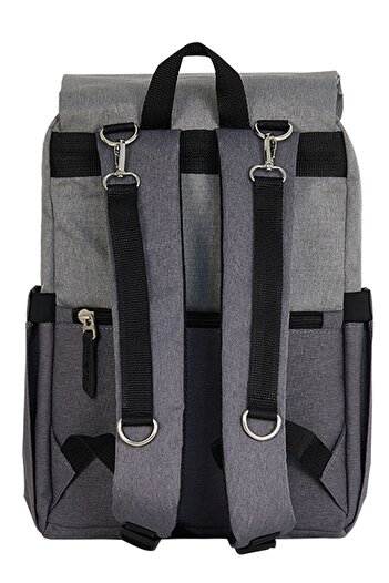 Stylo Working Mothers Bag Baby Care Backpack-smoked