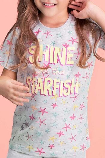 ROLY POLY Girl's Gray Pajama Set