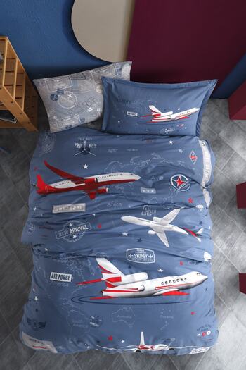 Clasy Ranforce 100% Cotton Single Duvet Cover Set