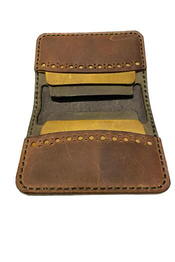 DERİONLİNE Πρότυπο θήκης κάρτας Hobby New Model Leather