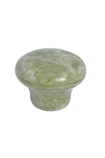 Porcellana Perla Porcelain Handle Cabinet Drawer Furniture Kitchen Children's Handle Pearl Button - green / Stk0472