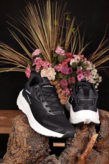 M.P. Black Men's Sports Shoes - Summer, Anti-Sweat, Orthopedic, Light and Comfortable