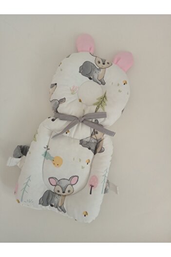 Wenaris 100% Cotton Fabric Baby Head and Neck Protection Pillow