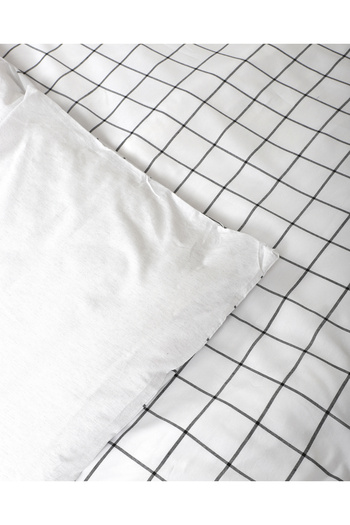 BİNNUR HOME Double Plaid Duvet Cover Set - Çarsaflı