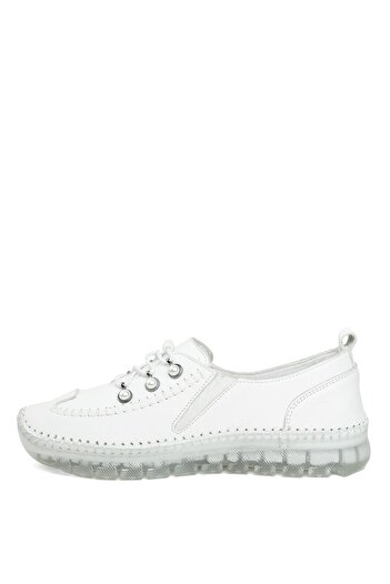 Voyager 9871C Women's Genuine Leather Casual Shoes White