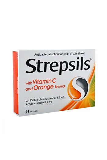 STREPSİLS Strepsils Portakal & C Vitamini Aromalı 24 Pastil Strepsils Bal-limon Aromalı 24 Pastil