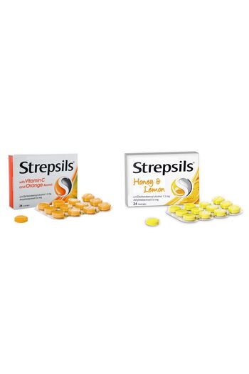 STREPSİLS Strepsils Portakal & C Vitamini Aromalı 24 Pastil Strepsils Bal-limon Aromalı 24 Pastil