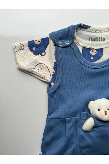 Bumbo All My Modam Short Sleeve Summer Jumpsuit with Teddy Bear
