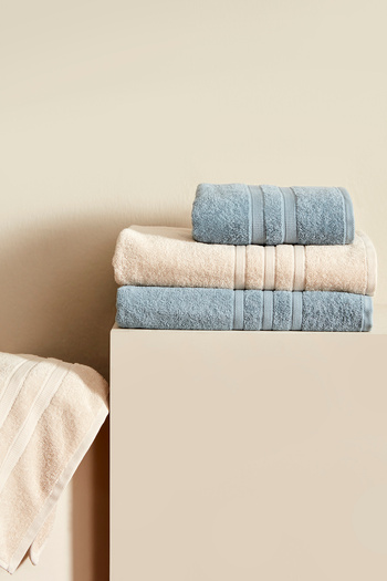 Karaca Home Комплект для лазні Comfort Touch, 4 предмети, синьо-бежевий