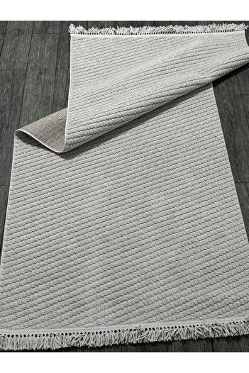 MBA ELİZA 1063 GRİ Yumuşak Dokulu Halı Kilim Salon Mutfak Koridor Kesme Yolluk Dokuma Makine Halısı