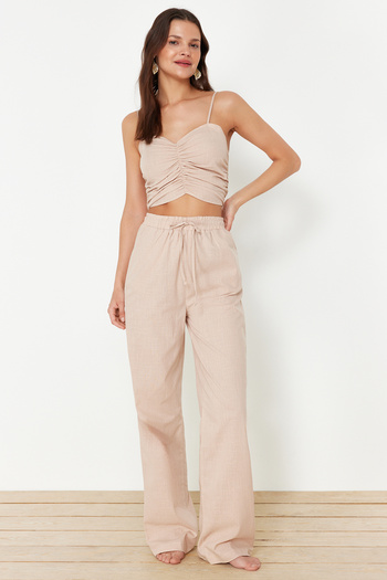 Trendyol Collection Mink Color Blouse and Pants Set - Tbess24Au00076
