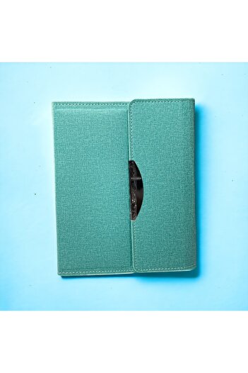 Kerem ofis Thermo Leather Magnetized Organizer - Business Card Compartment, Mechanical Pen Holder, Timeless Undated Notebook