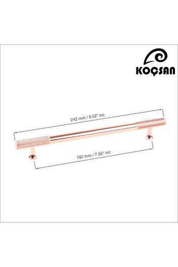 KOÇSAN Apex Rose 192 Mm Mâner Mobilier Bucătărie Country de Lux Dulap Sertar