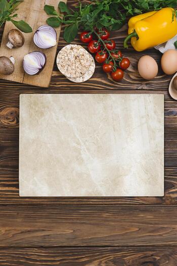 Postifull Glass Cutting Board, Chopping Board, Aesthetic Marble Pattern, Thick and Tempered Unbreakable Glass, 21*30cm