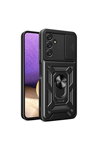 Fibaks Samsung Galaxy A54 Case with Camera Protection Sliding Ring Armor Military Tank Protective Cover