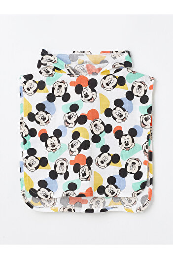 LC Waikiki Mickey Mouse Printed Baby Boy Bathrobe
