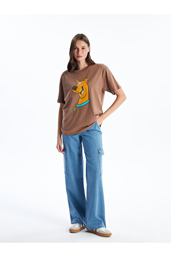 LC Waikiki Women's Cargo Jeans - Wideleg Trousers with Elastic Waist