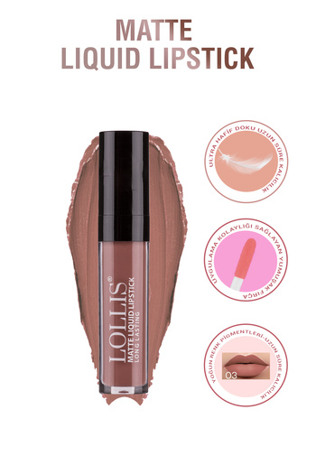 Lollis Matte Liquid Lipstick 03 /mat Likit Ruj 03