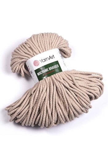 Yarnart Macrame Braided - Μακραμέ Χειροποίητο Πλεκτό Νήμα Κρέμα-753