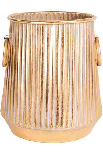 Herdekora Metal Saksı Kulplu 28x29.5 Cm.