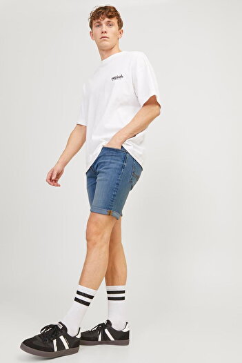 Jack & Jones Erkek Rick Fox 037 Denim Şort