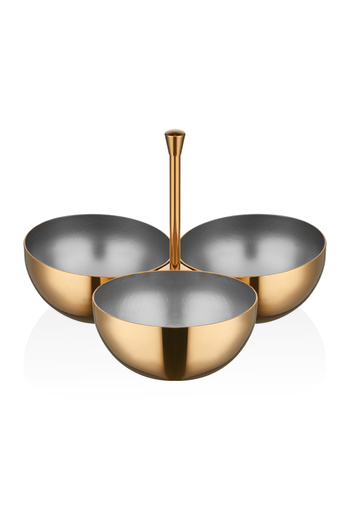 Narin Star Snack Bowl - 3-Piece - Gold Titanium