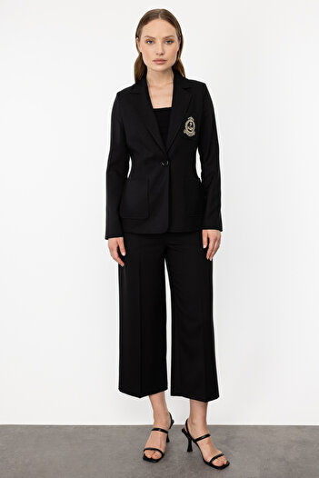Ekol Bag Pocket Jacket with Chest Emblem Detail