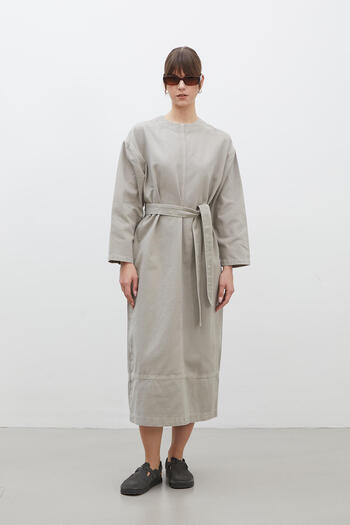 Manuka OVERSIZE DENIM DRESS STONE
