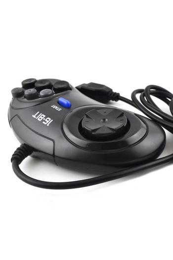 BOYHOM 2pcs/1pc Game Controller For Sega Genesis For 16 Bit Handle Controller 6 Button Gamepad For Sega ...