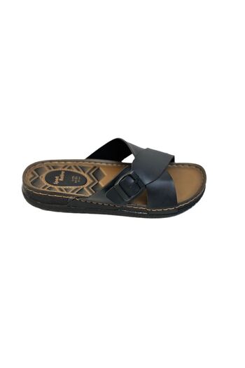 GEZER Kafkaslar Orthopedic Cross Buckle Stitched Soft Men's Dad Slippers