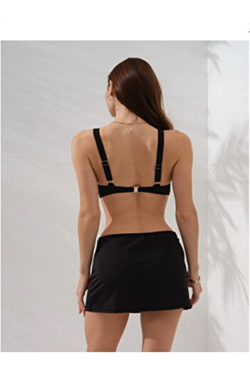 Pierre Cardin Μαύρο Fra Bikini - Γυναικείο Σετ με Φούστα