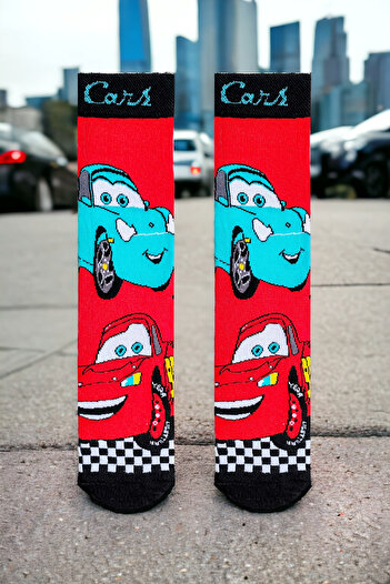 ZEYZEY MONKEY Cars Patterned Socks