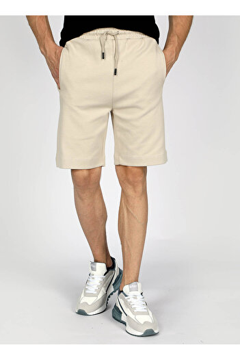 Lee Cooper Ανδρικό σορτς Regular Fit Beige 242 LCM 221001 SORCE BEIGE