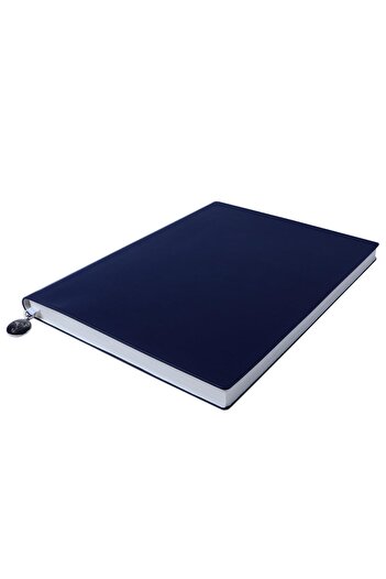 Victoria's Journals Smyth Flexy Classic Flexible Cover Vegan Leather Navy Blue 192 Sheets A5 80grLined Notebook