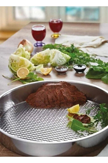 Efsoon Organics Stainless Steel Raw Meatball Tray 42 cm