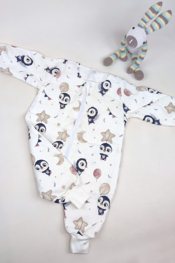 la mure baby 100% Cotton Organic Muslin Baby / Child Sleeping Bag, Spring / Summer Double Layer Muslin, Unfilled