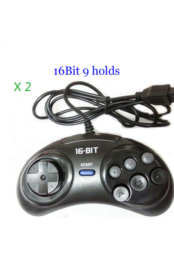 BOYHOM 2pcs/1pc Game Controller For Sega Genesis For 16 Bit Handle Controller 6 Button Gamepad For Sega ...