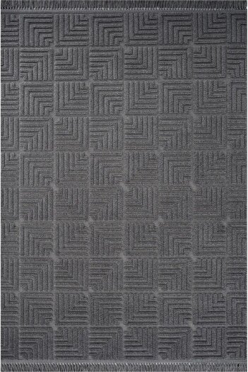 MBA DOHA 1062 ANTRASİT Yumuşak Dokulu Halı Kilim Salon Mutfak Koridor Kesme Yolluk Dokuma Makine Halısı