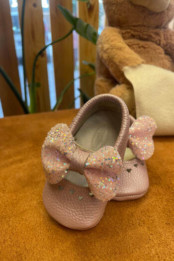 Beybium Bobby Lilac Natural Leather Baby Moccasin