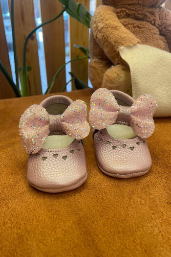 Beybium Bobby Lilac Natural Leather Baby Moccasin