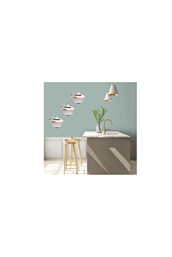 Bosphorus Wall Decoration Mirrored Sticker Teapot shaped PVC Mirror 20x15,5cm JM08019