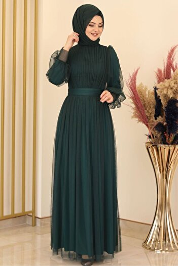 Fashion Showcase Sükse Βραδινό Φόρεμα Emerald - Design - Fsc2079
